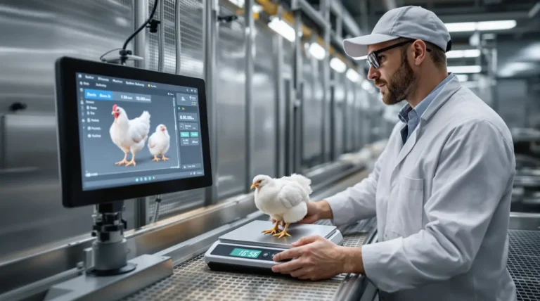 L'intelligence artificielle automatise la pesée des poulets en élevage, optimisant la gestion des troupeaux et la rentabilité. Une nouvelle étape dans l'agriculture de précision.